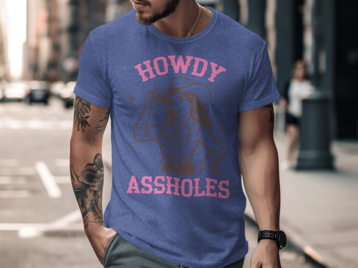 Howdy Assholes Graphic Tee Casual Wear Apparel product type