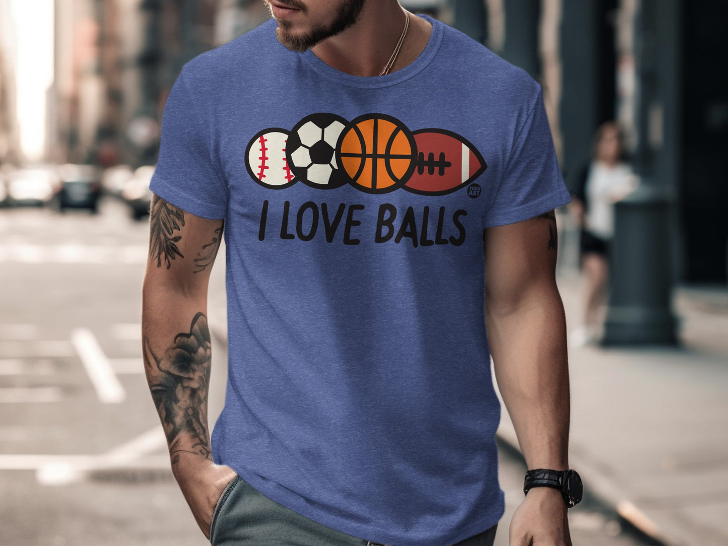 I Love Balls Sports Graphic T-Shirt product