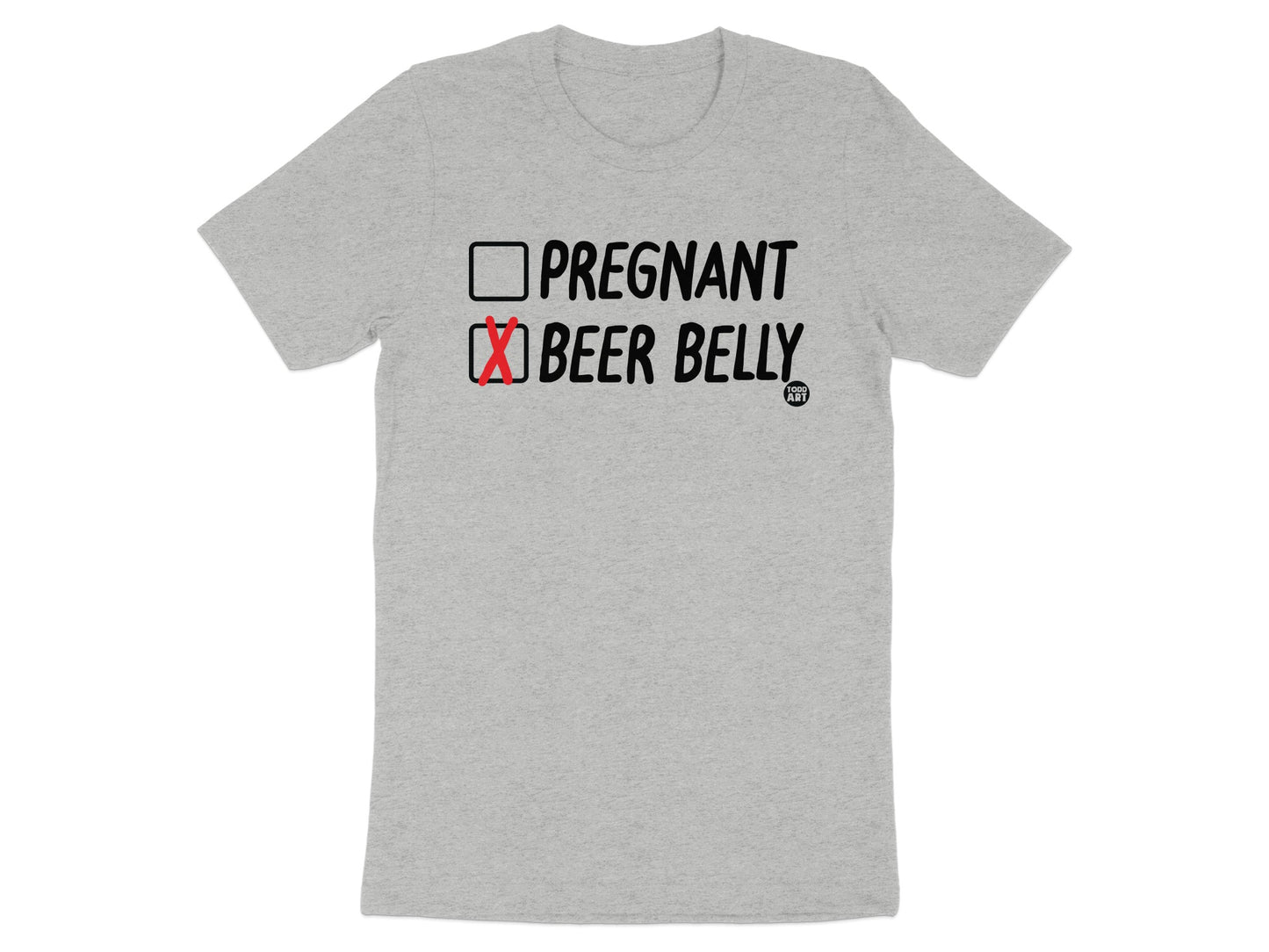 Humorous Pregnant or Beer Belly T-Shirt product