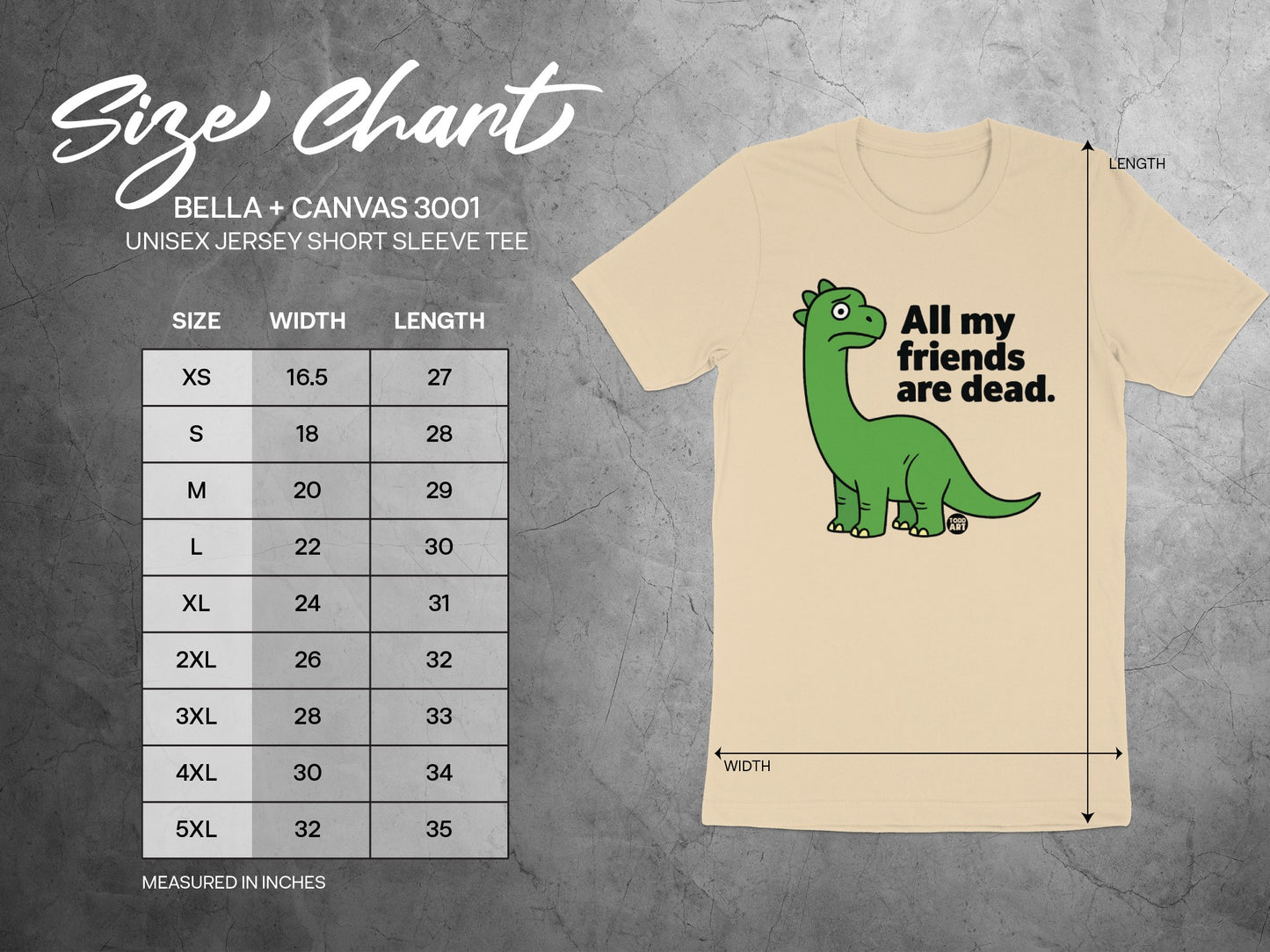 All My Friends Are Dead Dinosaur Shirt product type