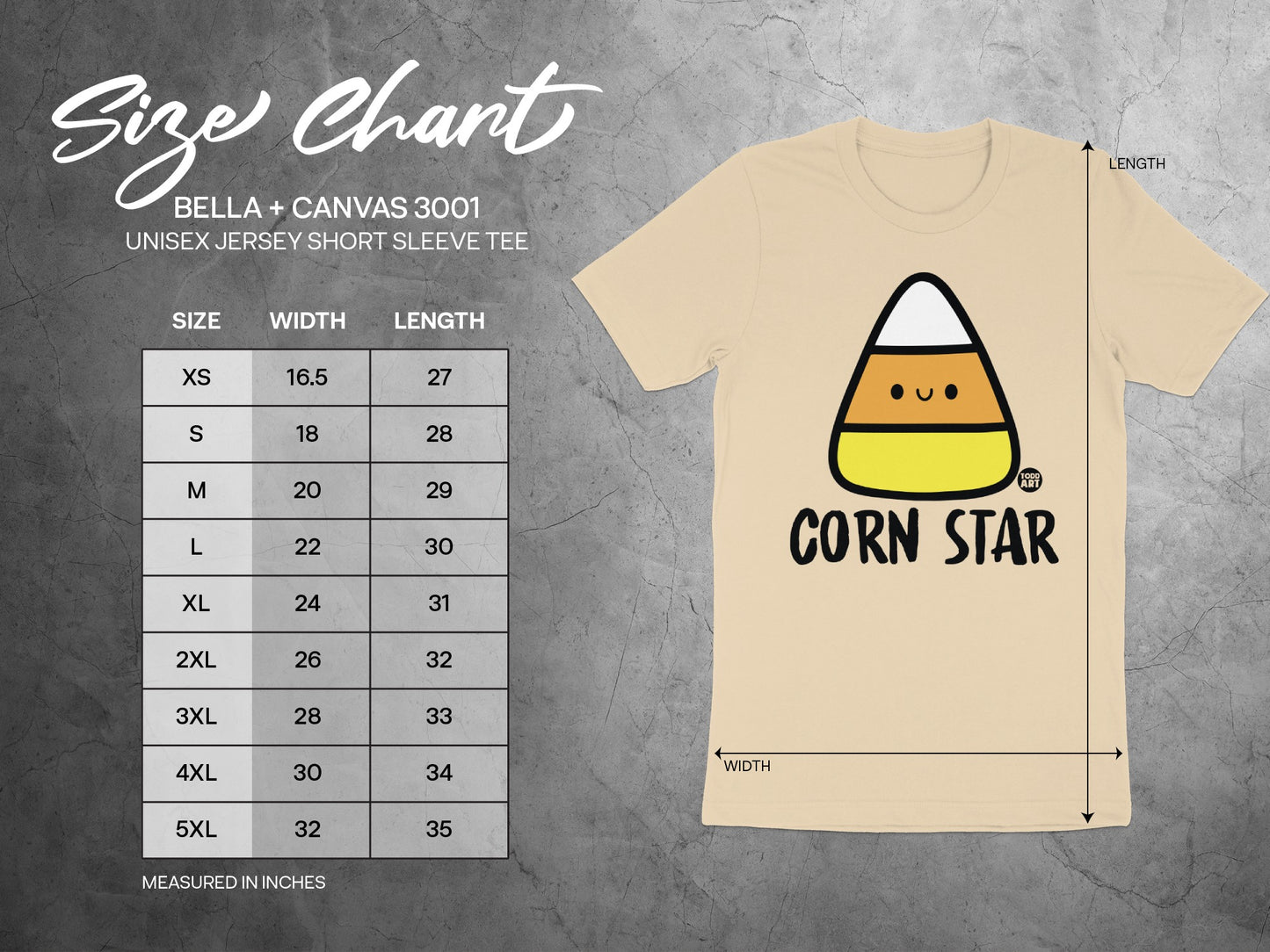Corn Star Bella + Canvas 3001 Unisex Jersey Tee product
