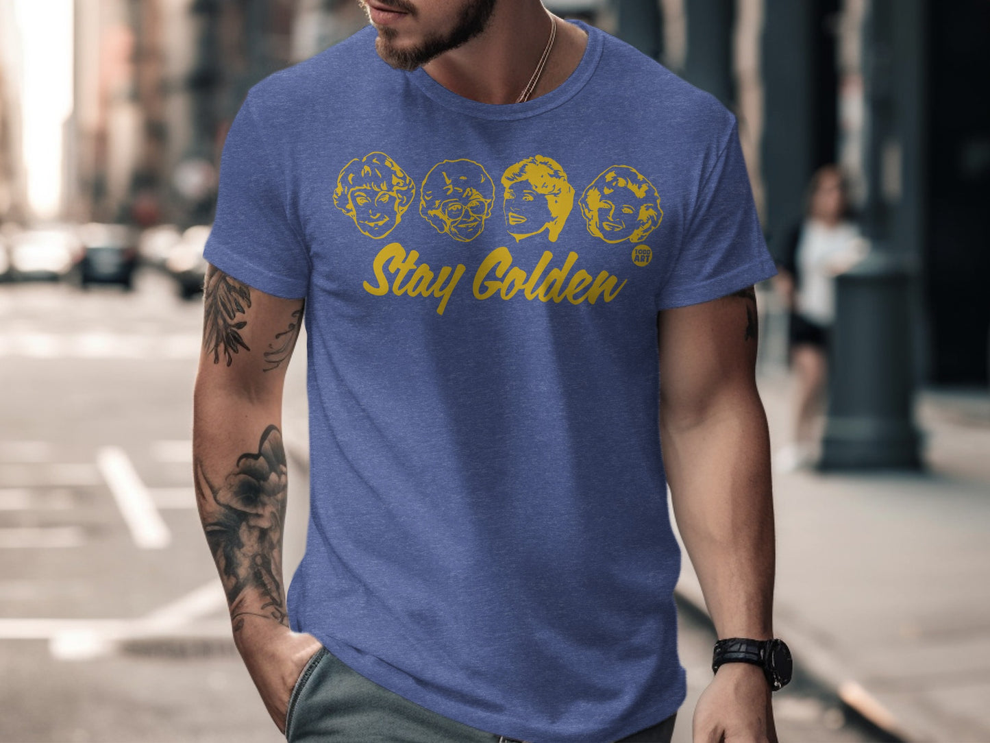 Stay Golden Graphic T-Shirt with Retro Design
