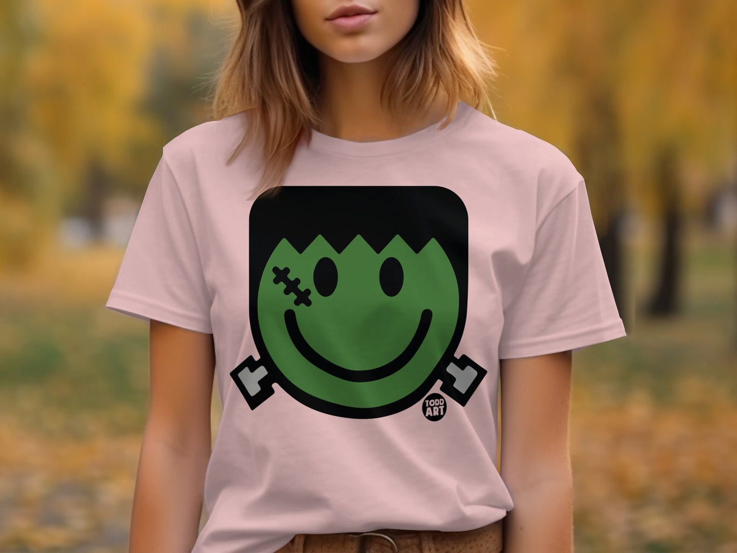 Smiling Monster Face Graphic T-Shirt product type