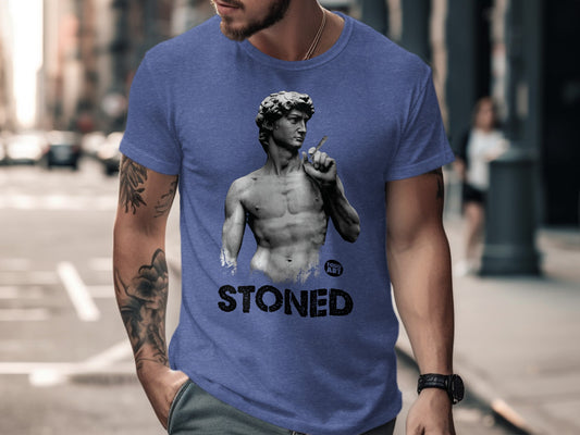 Stoned David Graphic Printed T-shirt