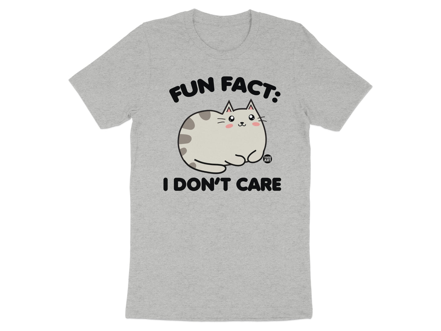 Fun Fact I Don't Care Cat Graphic T-Shirt product