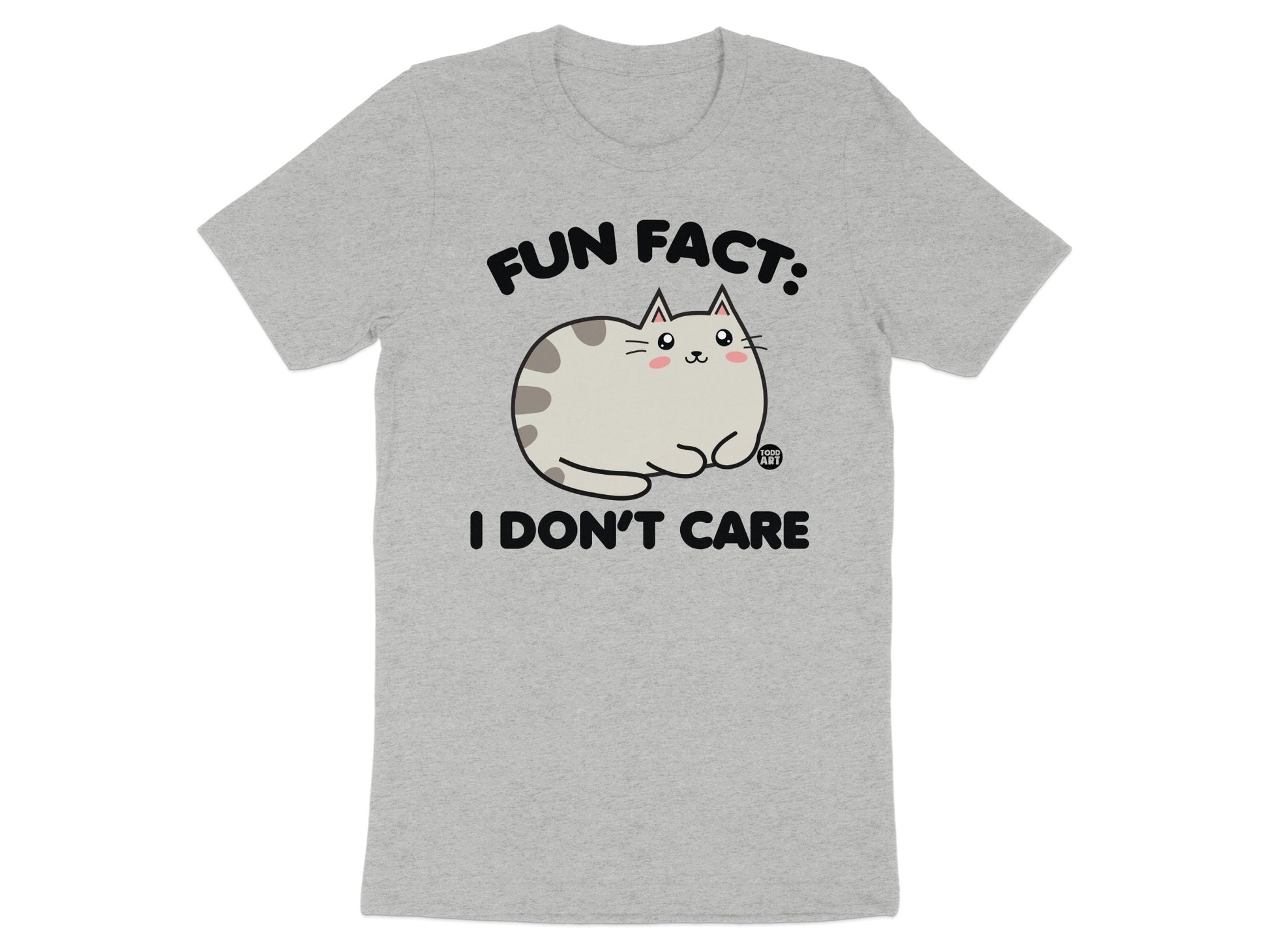 Fun Fact I Don't Care Cat Graphic T-Shirt product