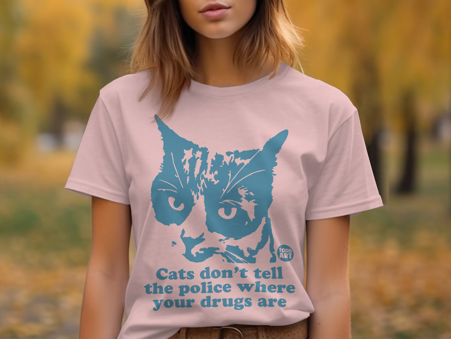 Cats Don't Tell the Police Your Drugs Are T-Shirt product