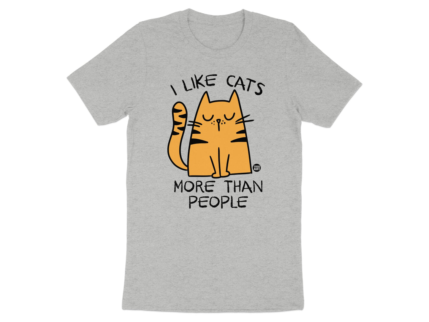 I Like Cats More Than People Graphic Tee product type