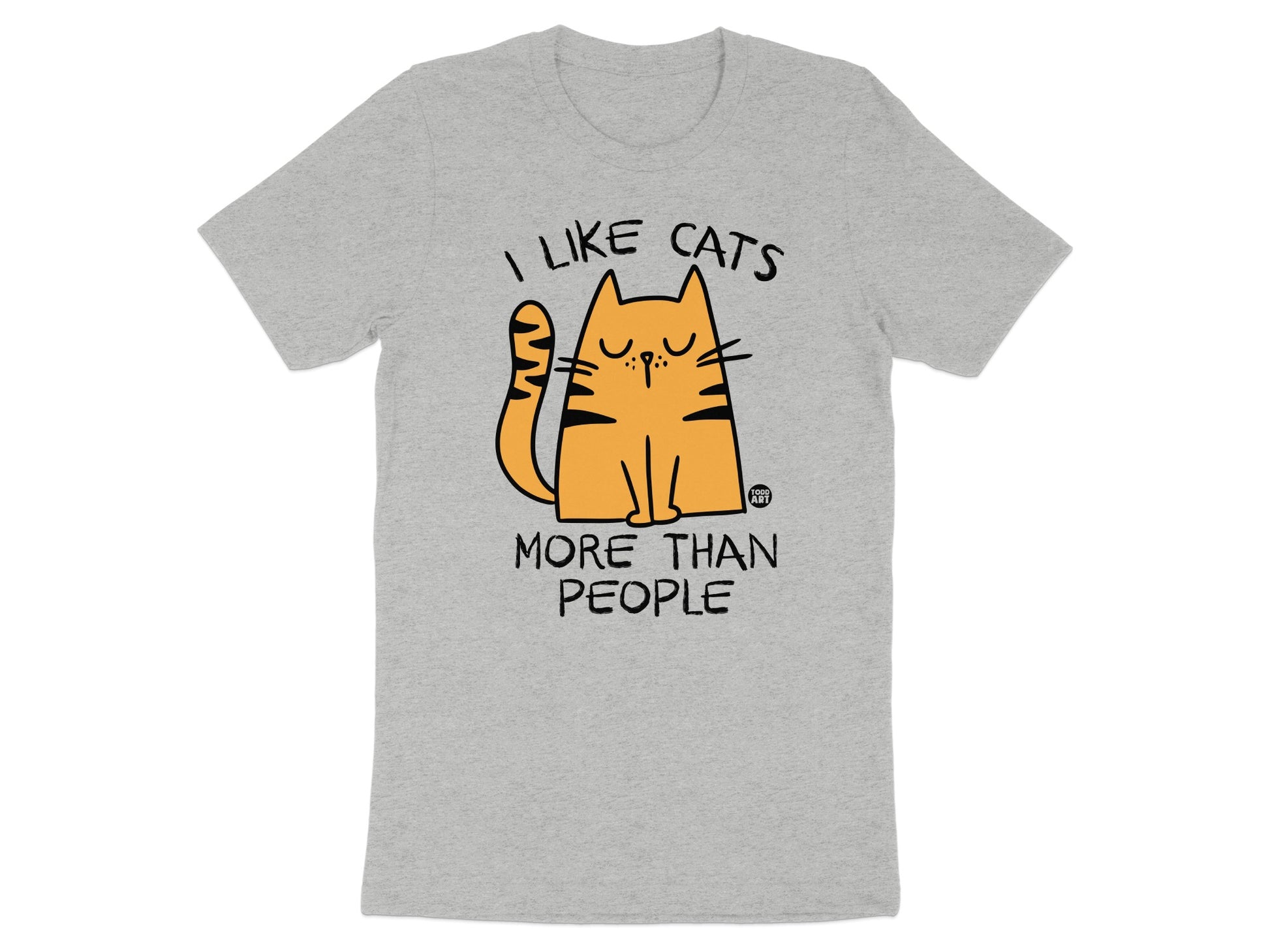 I Like Cats More Than People Graphic Tee product type