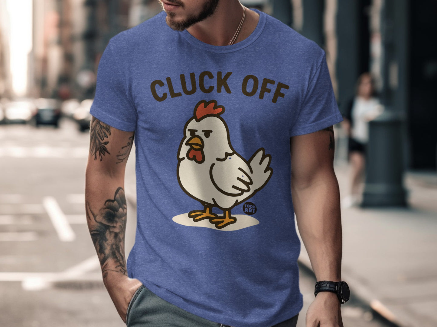 Cluck Off Funny Chicken Graphic Tee T-shirt product