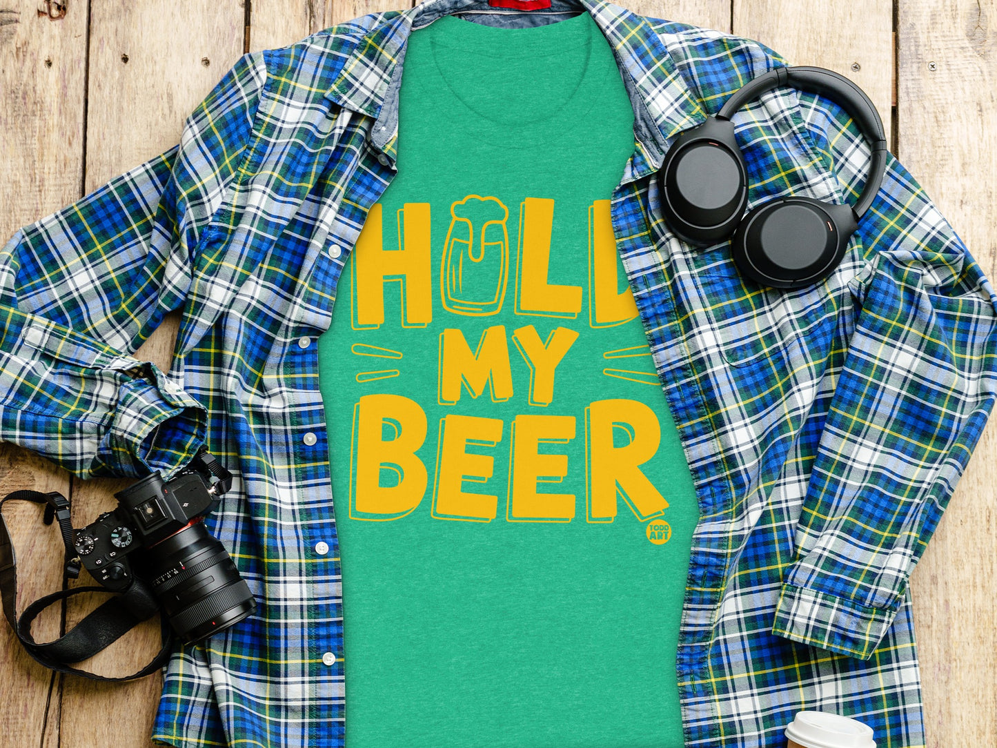 Hold My Beer Graphic T-Shirt Fun Statement product type