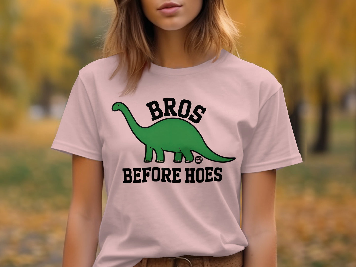 Bros Before Hoes Dinosaur Graphic T-Shirt product