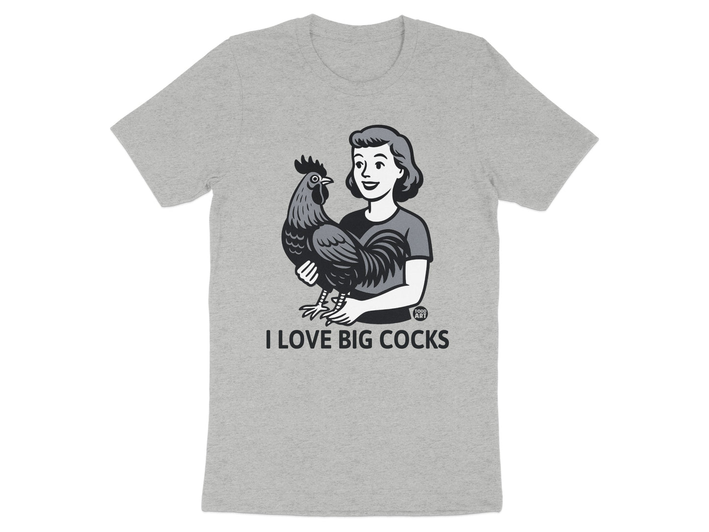 I Love Big Cocks Graphic Tee Funny T-shirt product type