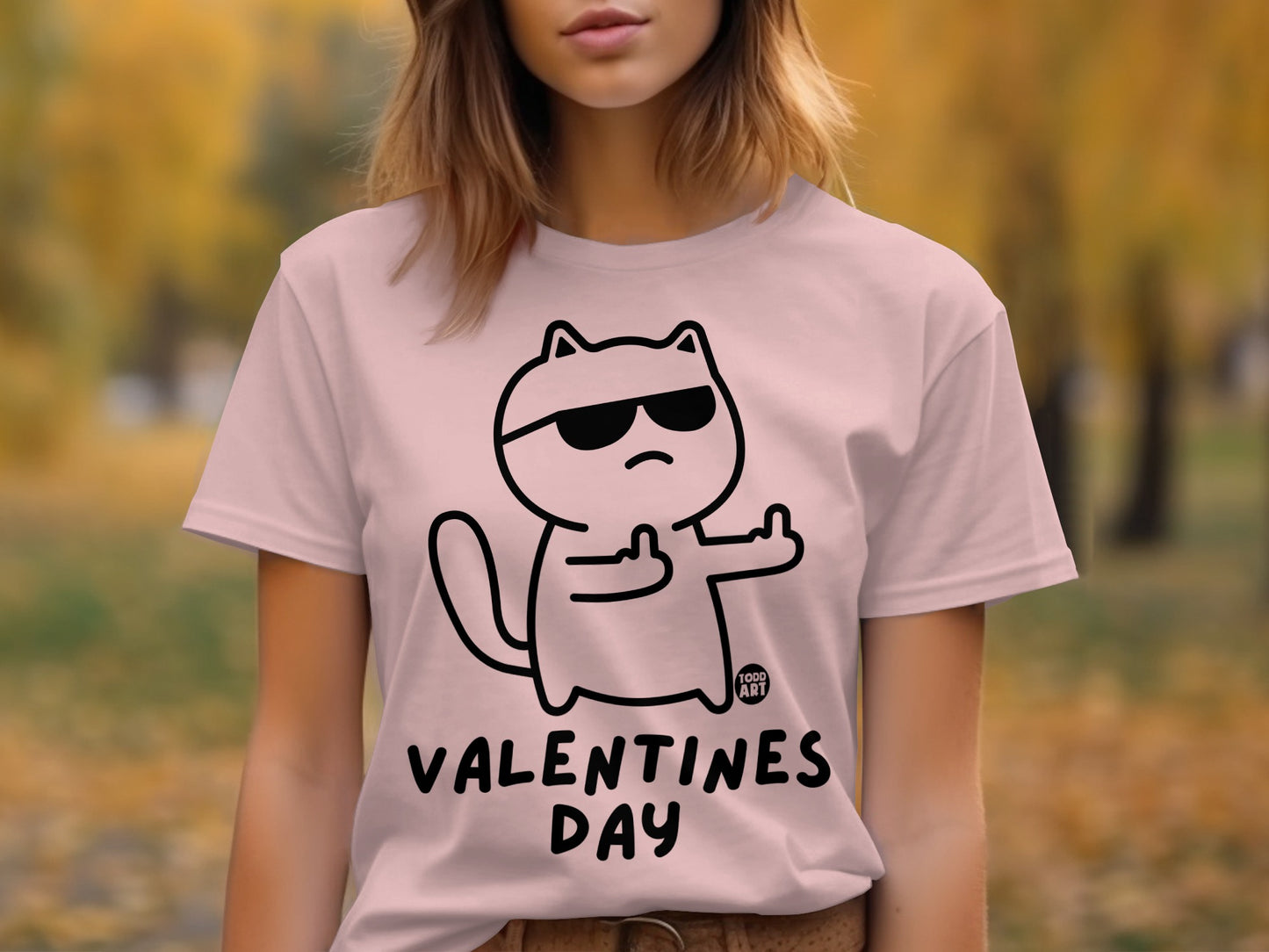 Cool Cat Valentines Day T-shirt for Unique Style