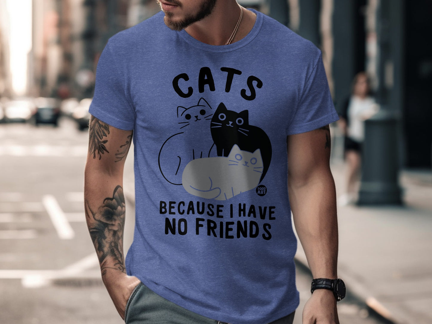 Cats Because I Have No Friends Graphic T-shirt product