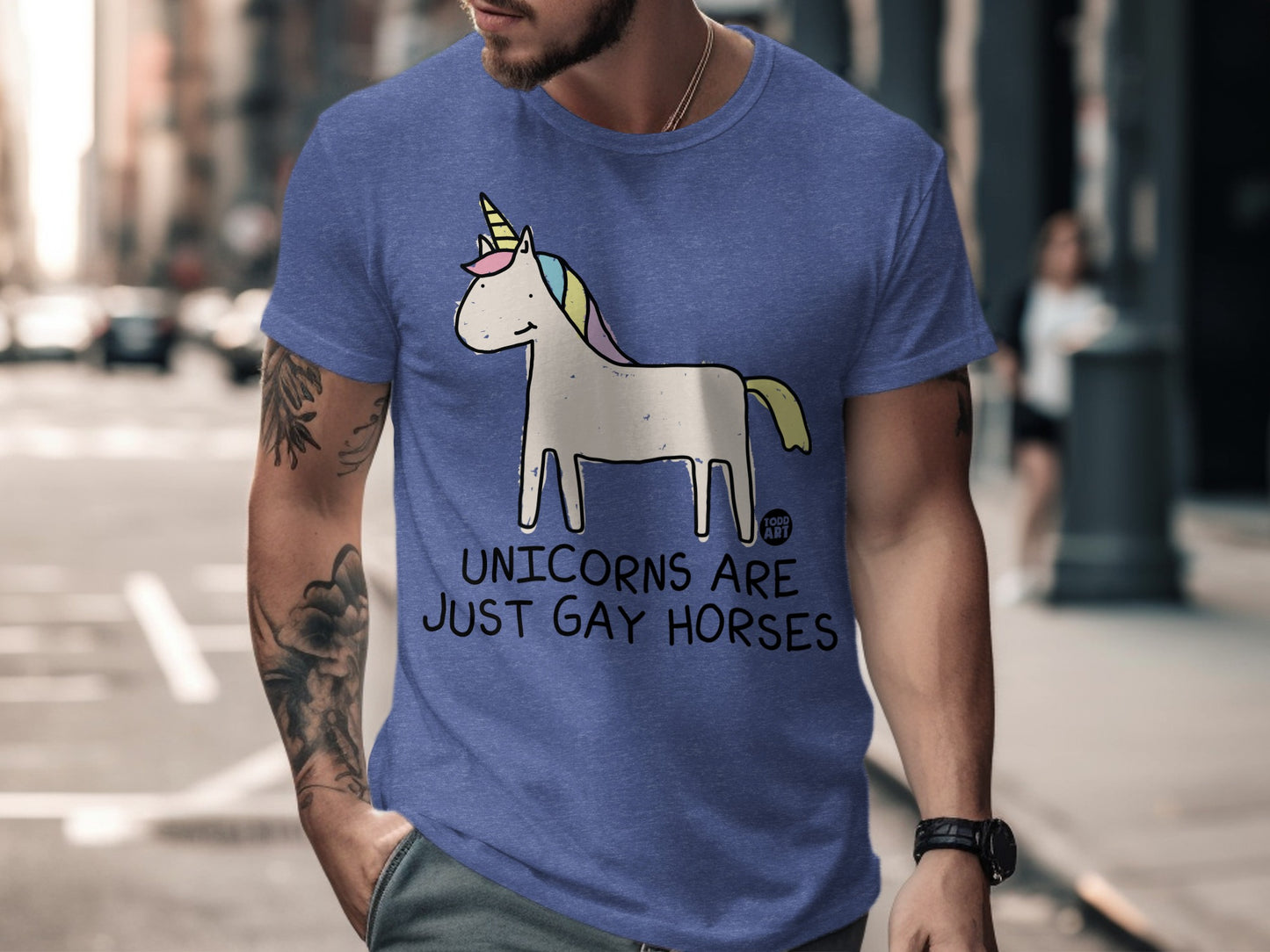 Unicorns Are Just Gay Horses Graphic Tee