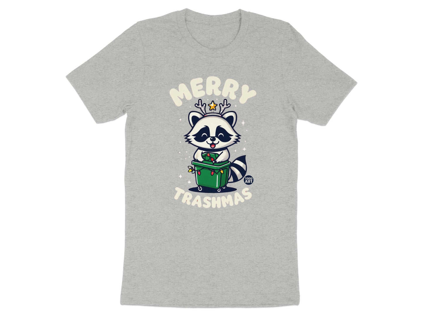 Merry Trashmas Cute Raccoon Christmas T-Shirt product
