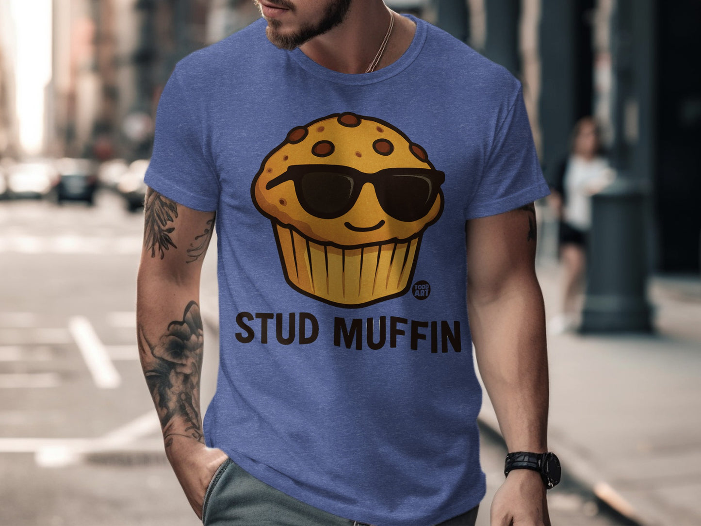 Stud Muffin Cool Graphic Tee Perfect Novelty product