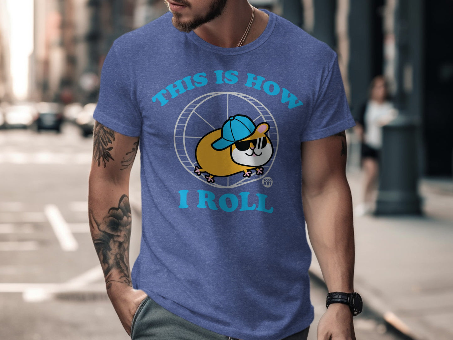 This Is How I Roll Cool Hamster Graphic T-Shirt product
