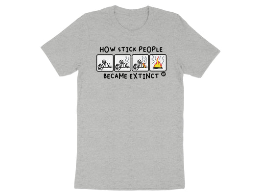 How Stick People Became Extinct Graphic T-Shirt product type