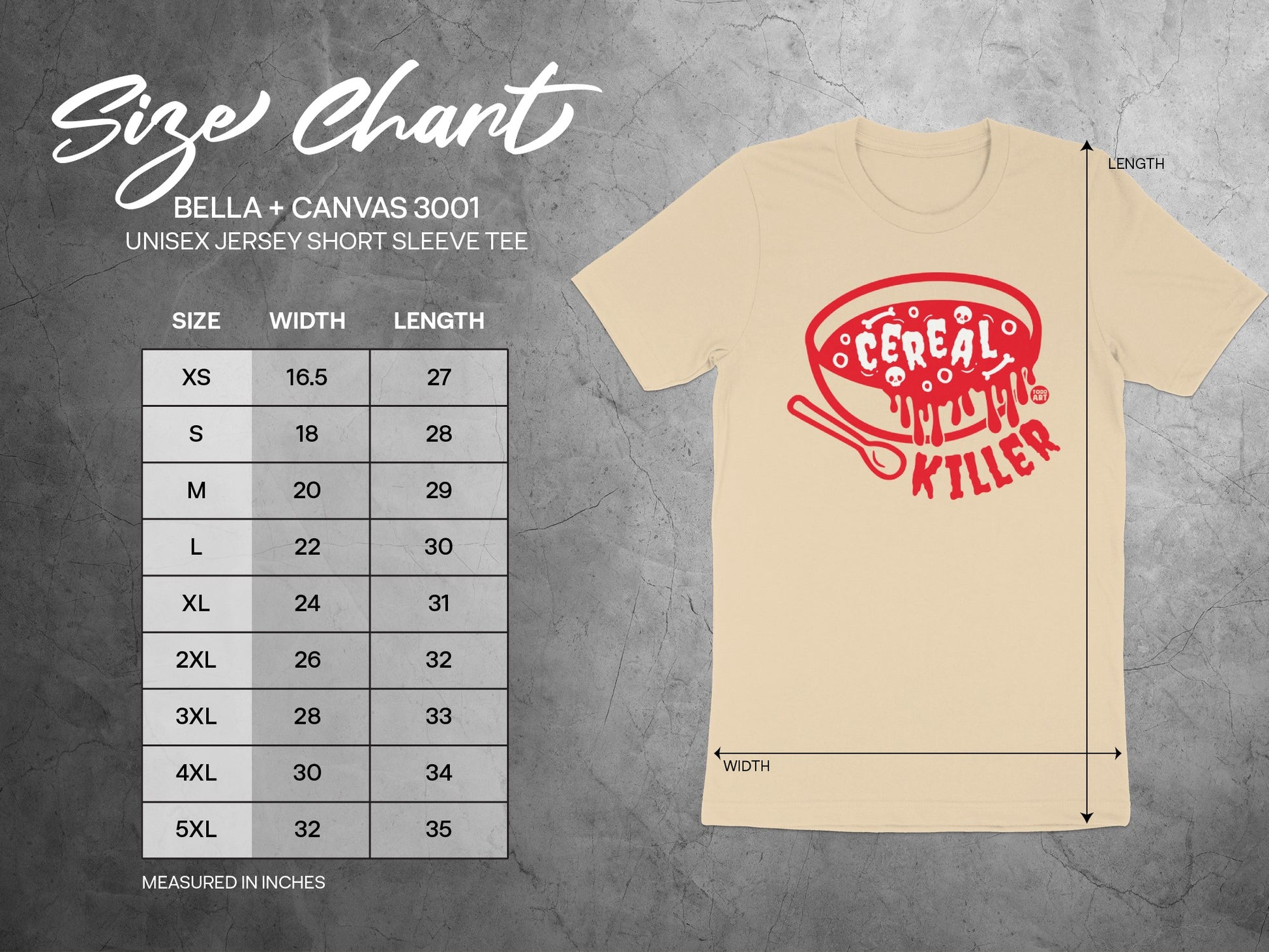 Killer Cereal Print Unisex Short Sleeve Tee product