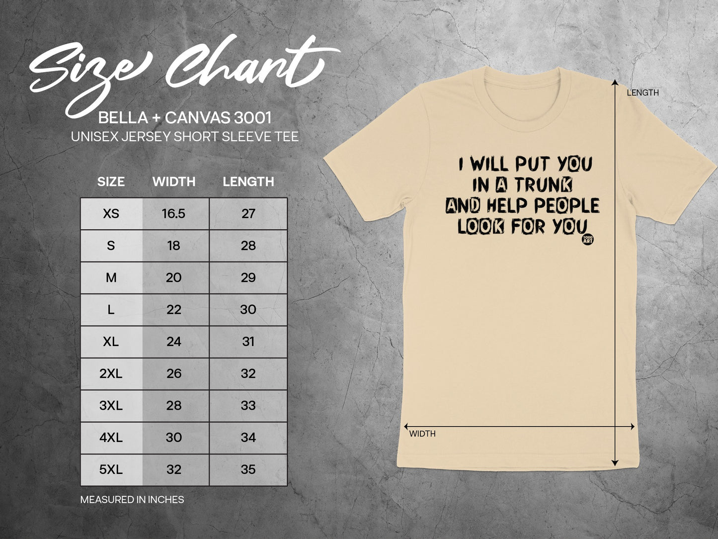 I Will Put You In A Trunk Unisex Jersey Short Sleeve Tee product