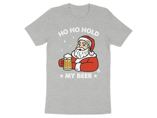 Ho Ho Hold My Beer Funny Santa Christmas T-shirt product