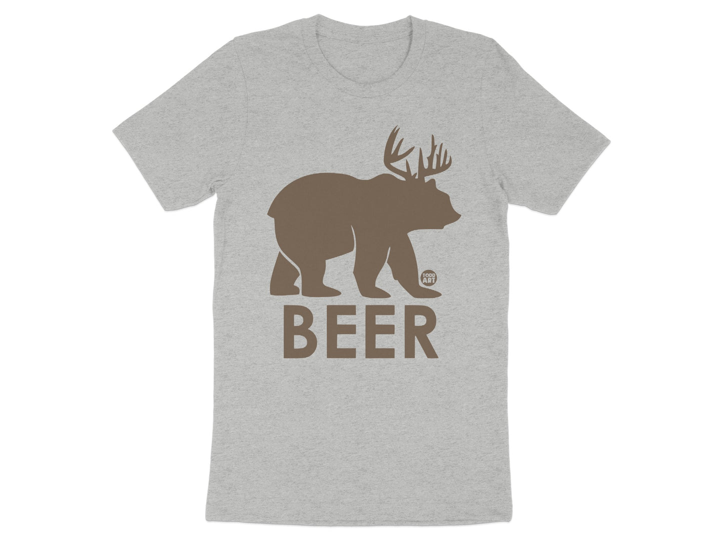 Funny Beer Bear T-Shirt for Men Clever Animal product