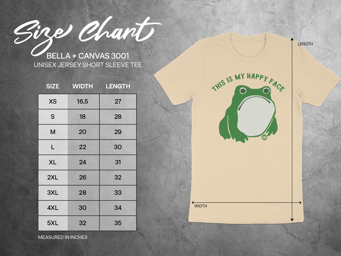 THIS IS MY HAPPY FACE Frog Graphic Tee product