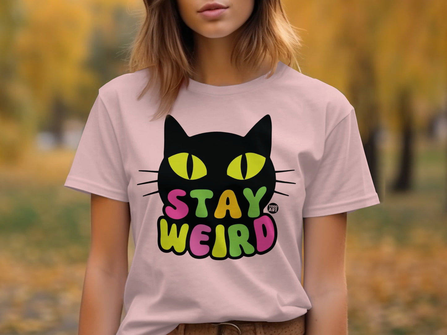 Stay Weird Cat Graphic Tee T-shirt product type