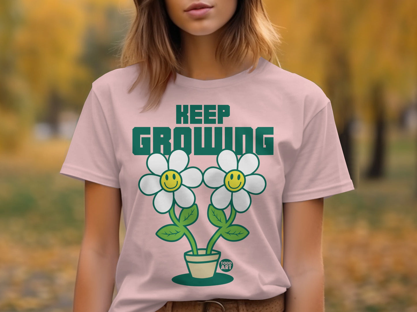 Keep Growing Flower Graphic T-Shirt