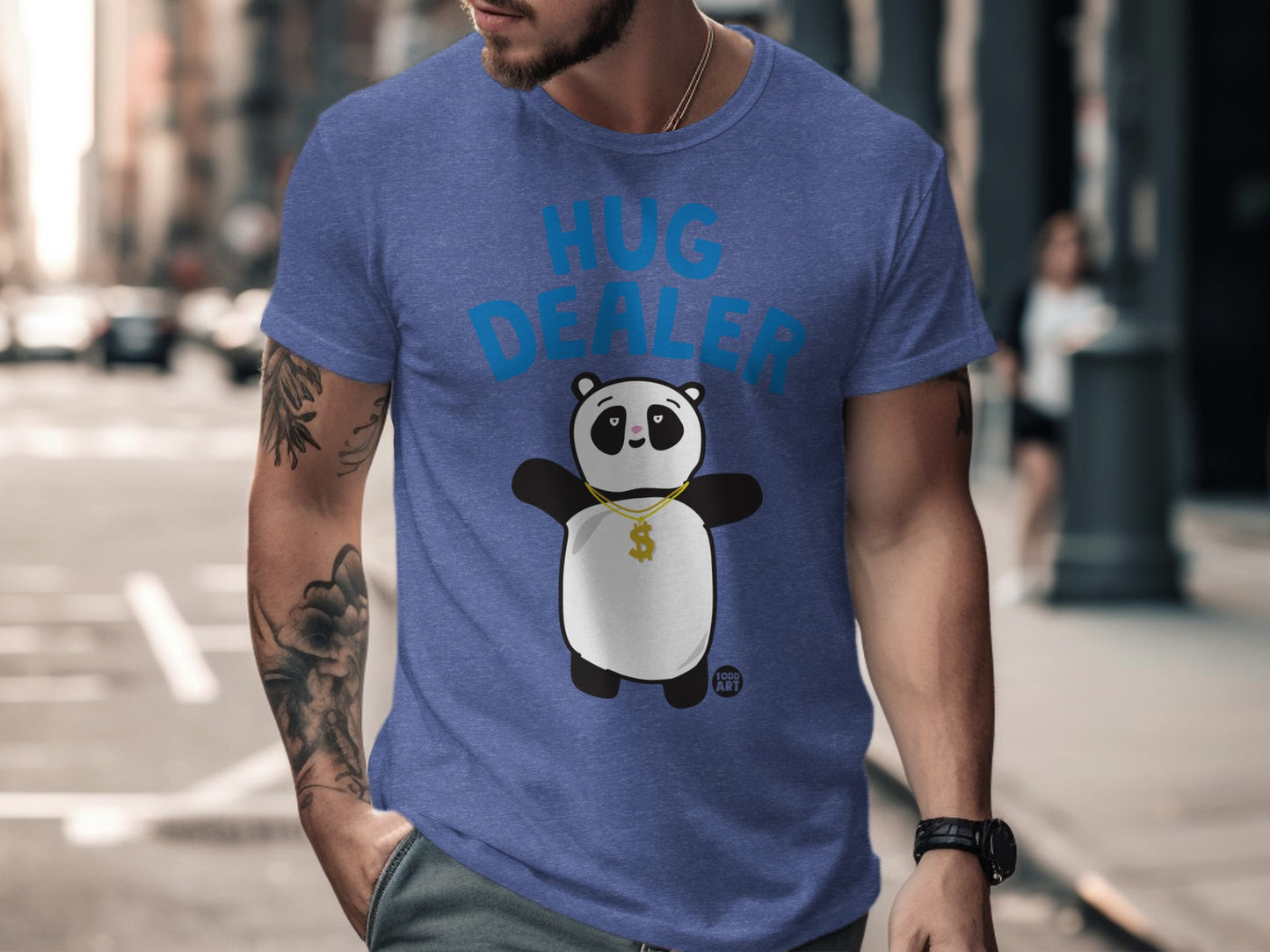 Funny Hug Dealer Panda Graphic Printed T-shirt product