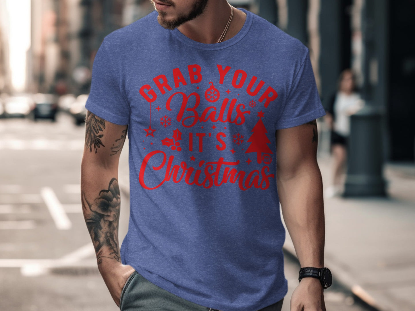 Grab Your Balls It's Christmas T-shirt product
