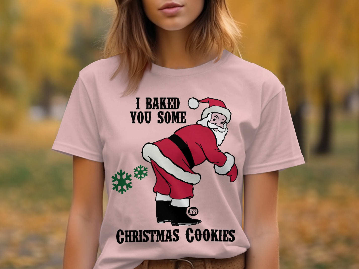 I Baked You Some Christmas Cookies Santa T-Shirt product
