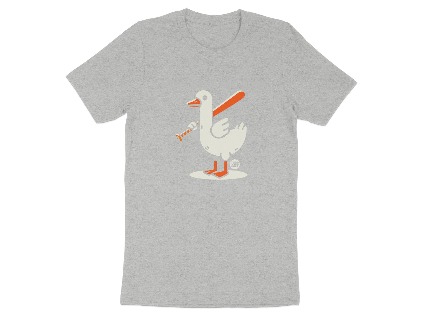 Goose with Baseball Bat Graphic T-Shirt product