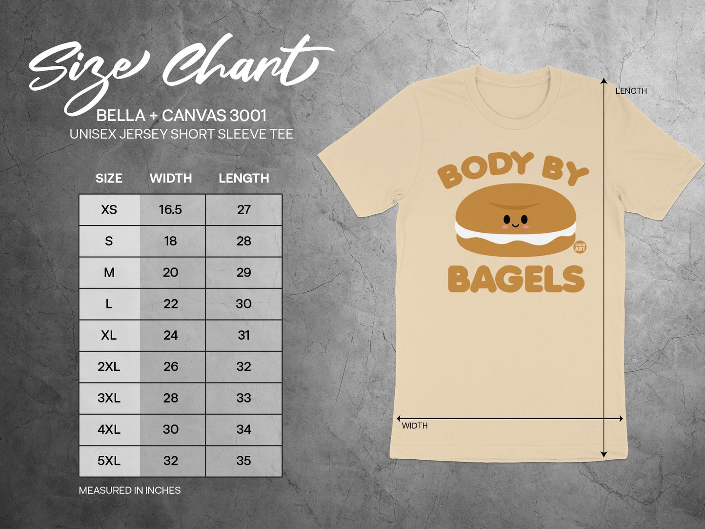 Body by Bagels Unisex Jersey Short Sleeve Tee product