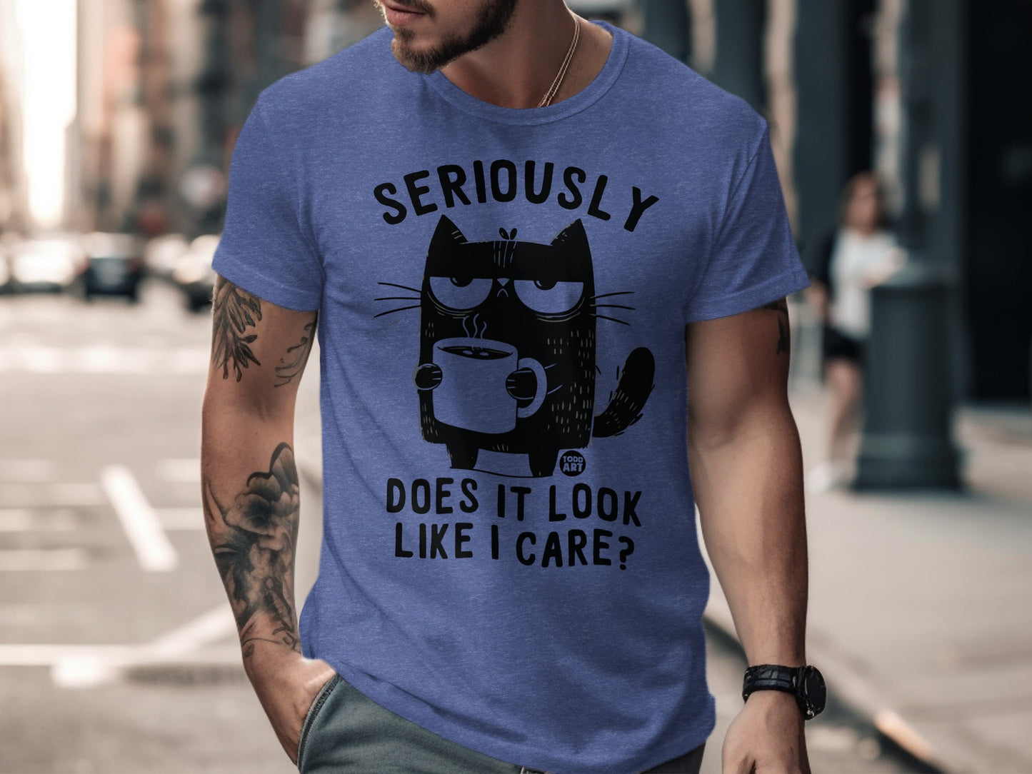 Seriously Does It Look Like I Care T-Shirt product