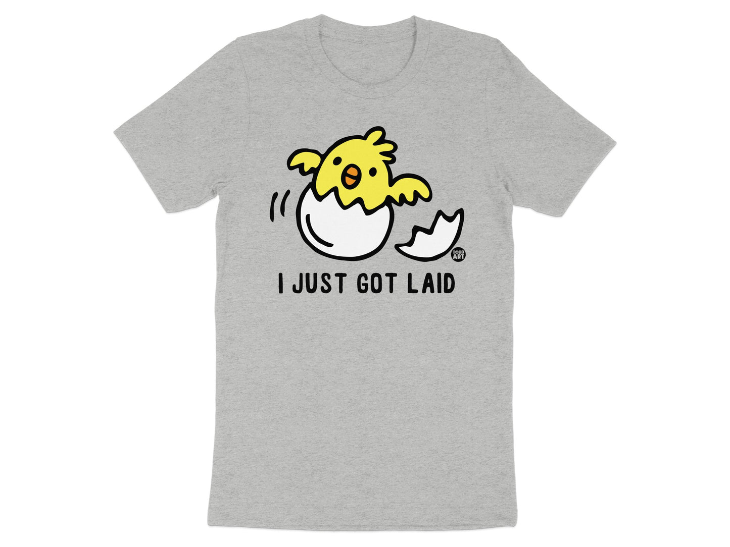 I Just Got Laid Chick Cracking Out Egg T-shirt product