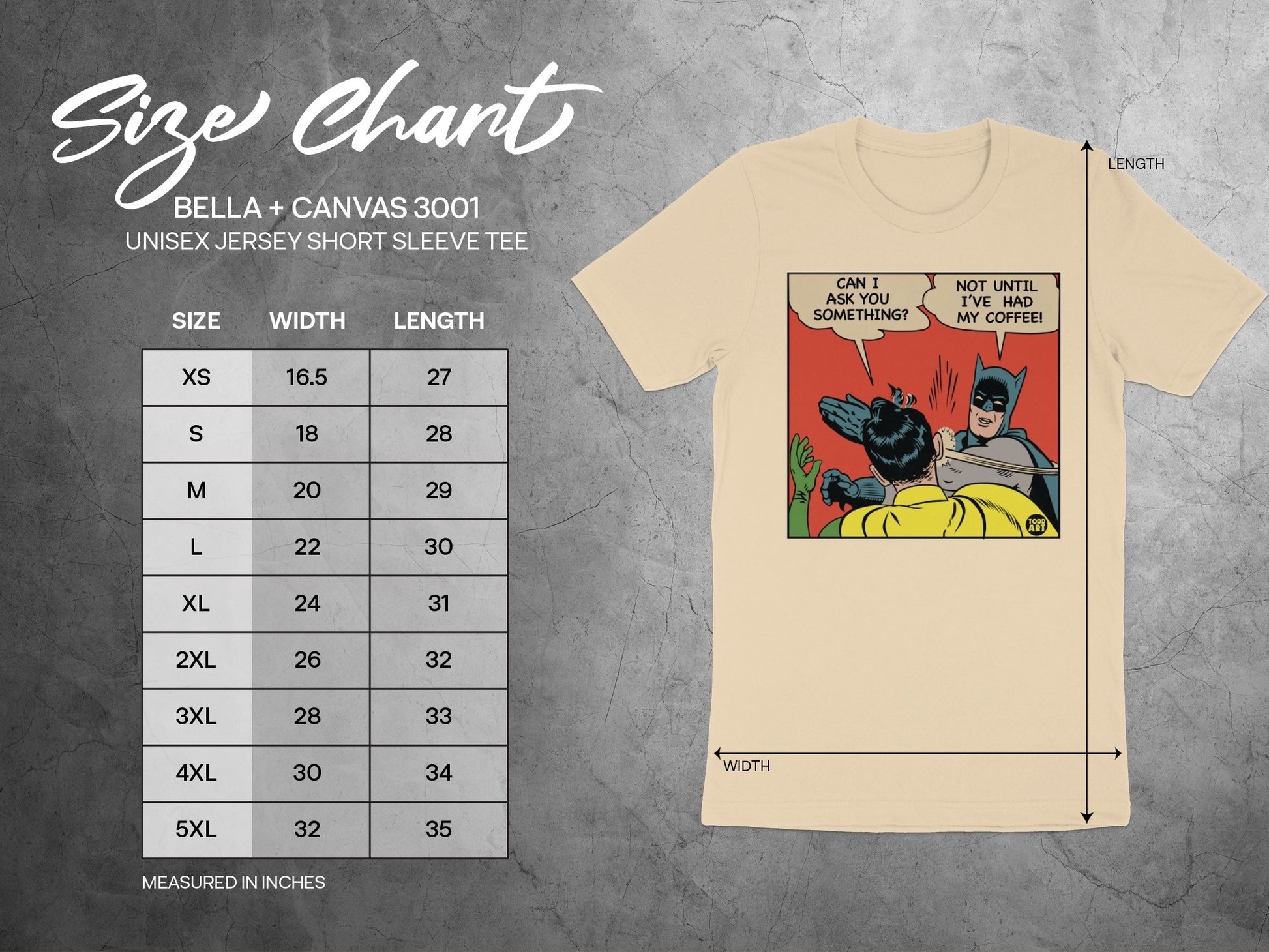 Batman Drinking Coffee Unisex Short Sleeve Tee product