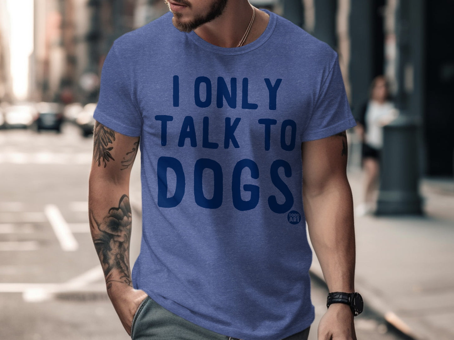 I Only Talk to Dogs Cute Graphic T-shirt product