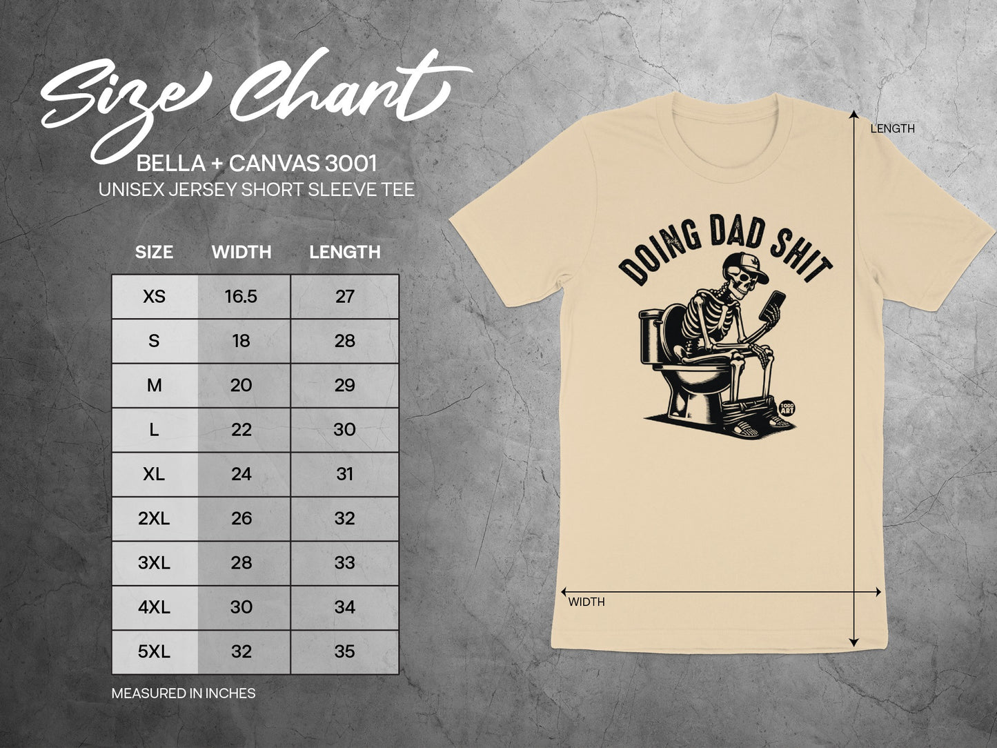 Doing Dad Shit Skeleton Unisex Jersey Shirt product