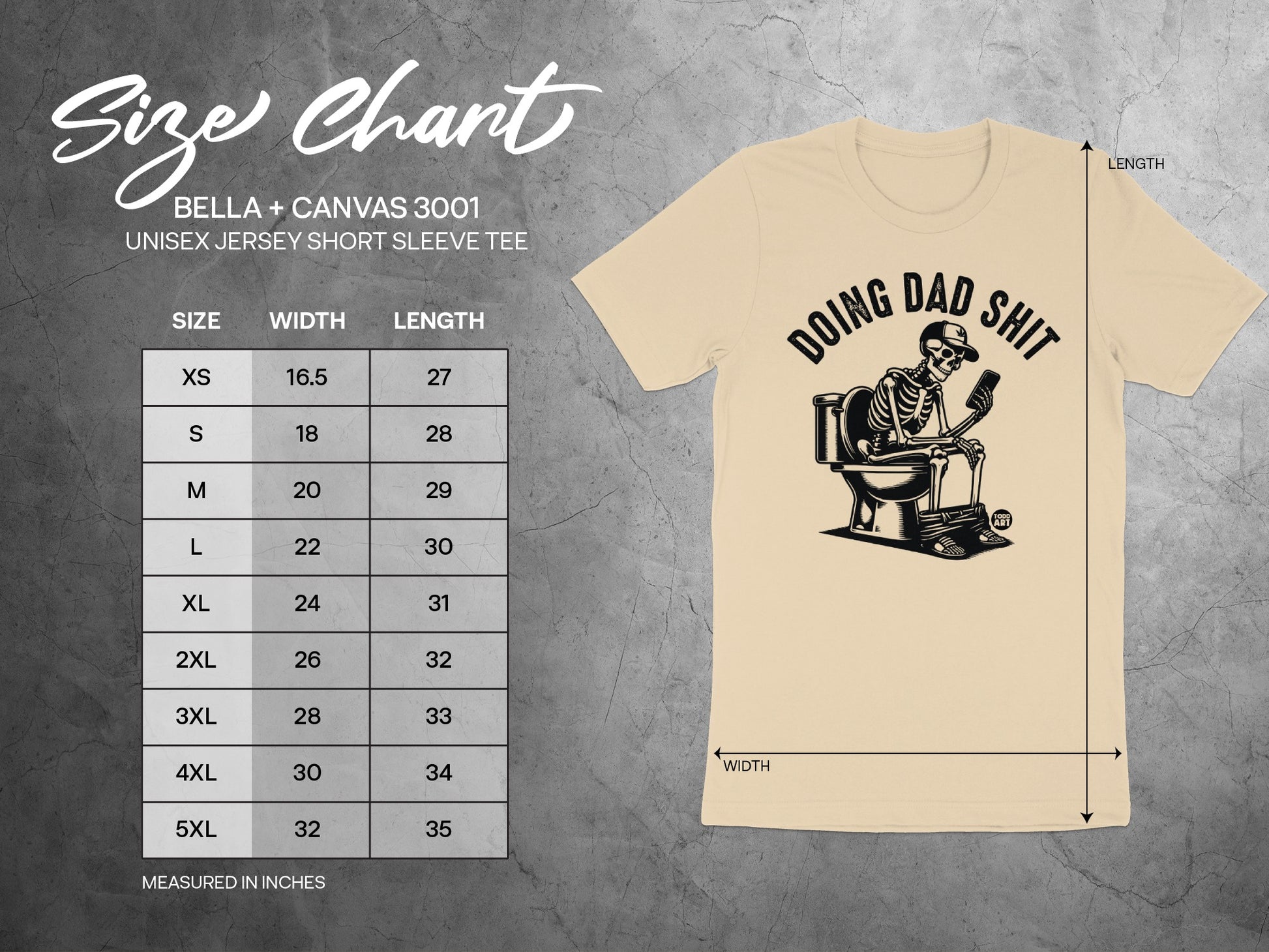 Doing Dad Shit Skeleton Unisex Jersey Shirt product