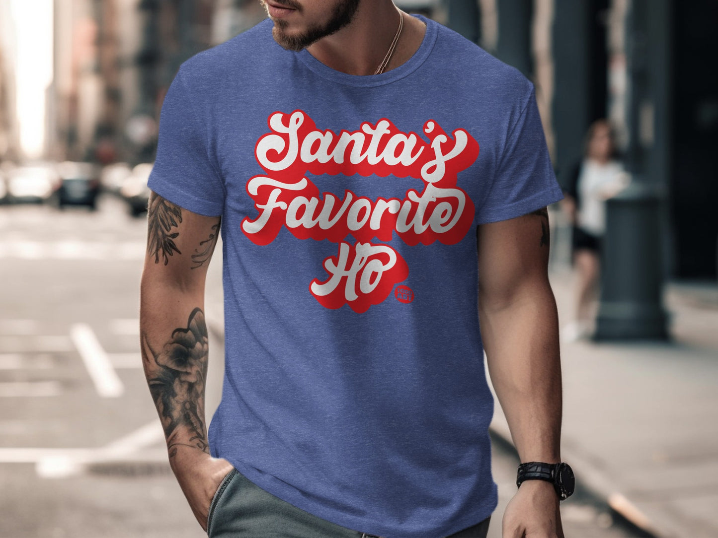 Santa's Favorite HO Christmas Graphic Tee product type