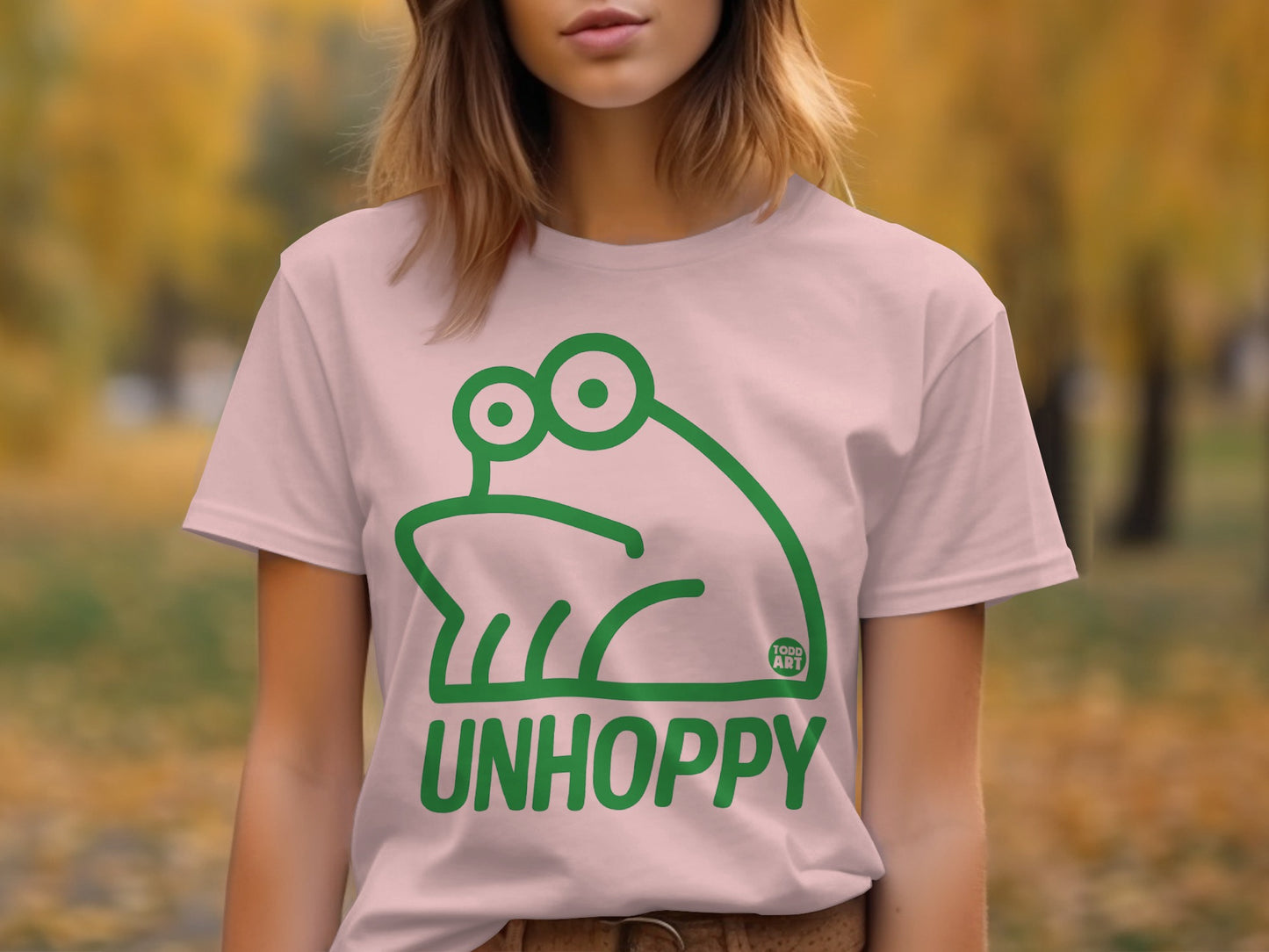Unhoppy Frog Graphic Tee Shirt Casual Shirt product