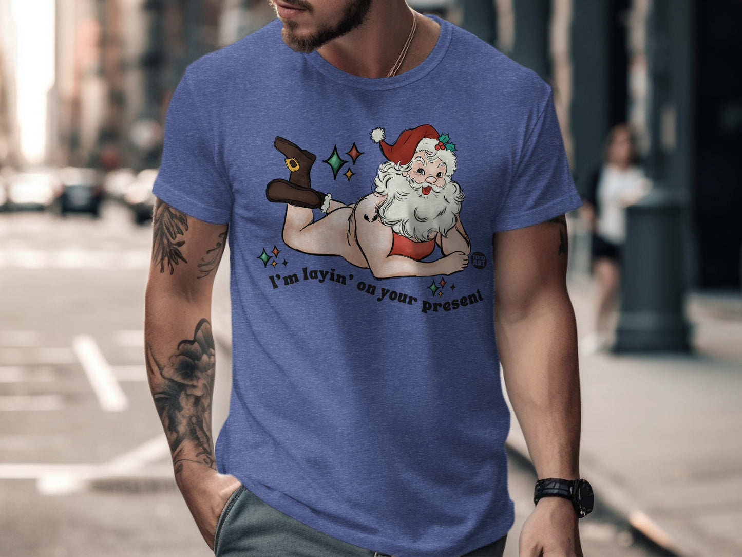 I'm Layin' On Your Present Santa Claus T-shirt product