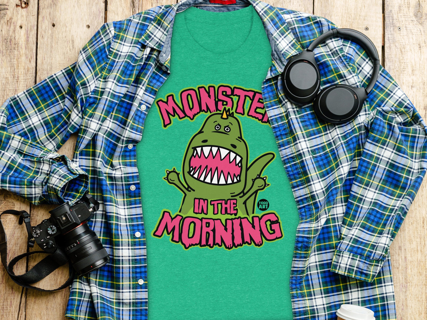 Monster in the Morning Graphic Tee Shirt product