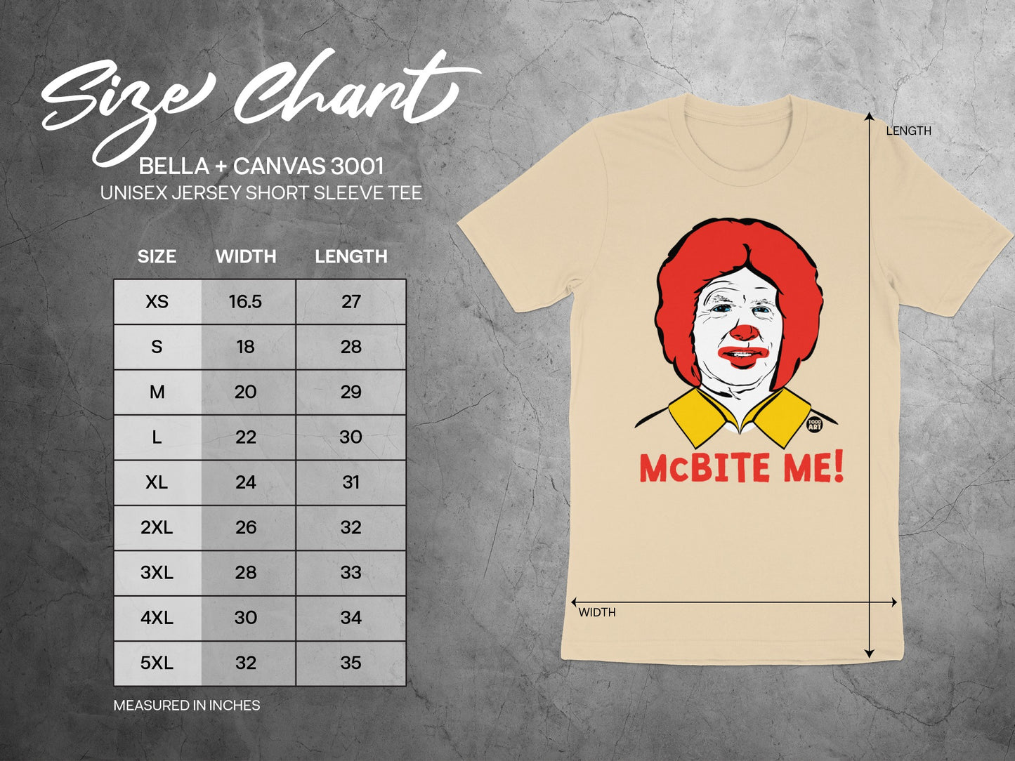 McBITE ME Graphic Unisex Short Sleeve Tee