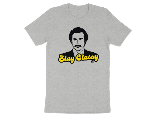 Stay Classy Graphic T-Shirt with Iconic Illustration