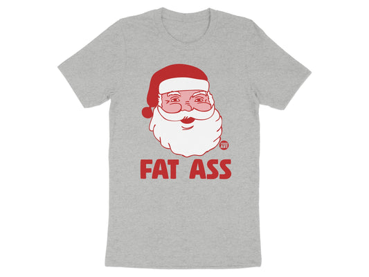 Santa Cartoon with Fat Ass Text T-Shirt product type