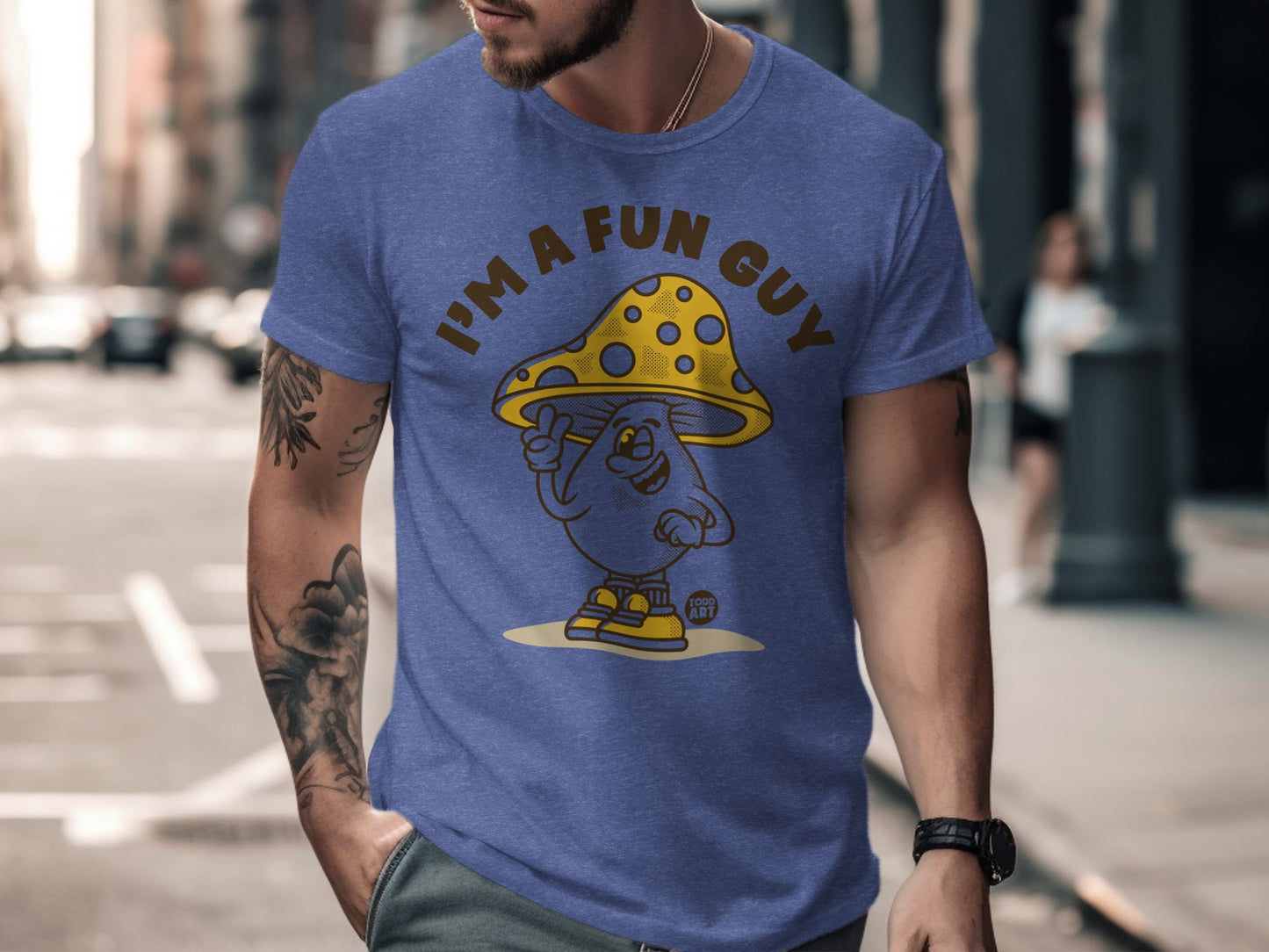 I'm a Fun Guy Mushroom Graphic Printed Shirt